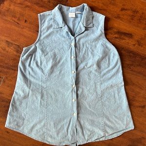 Vintage Y2K Maternity Top - In Due Time Maternity, Size Large, Light Blue, EUC